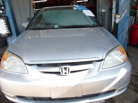 2003 Honda Civic Ex Silver Coupe 1.7L Vtec AT #A23677